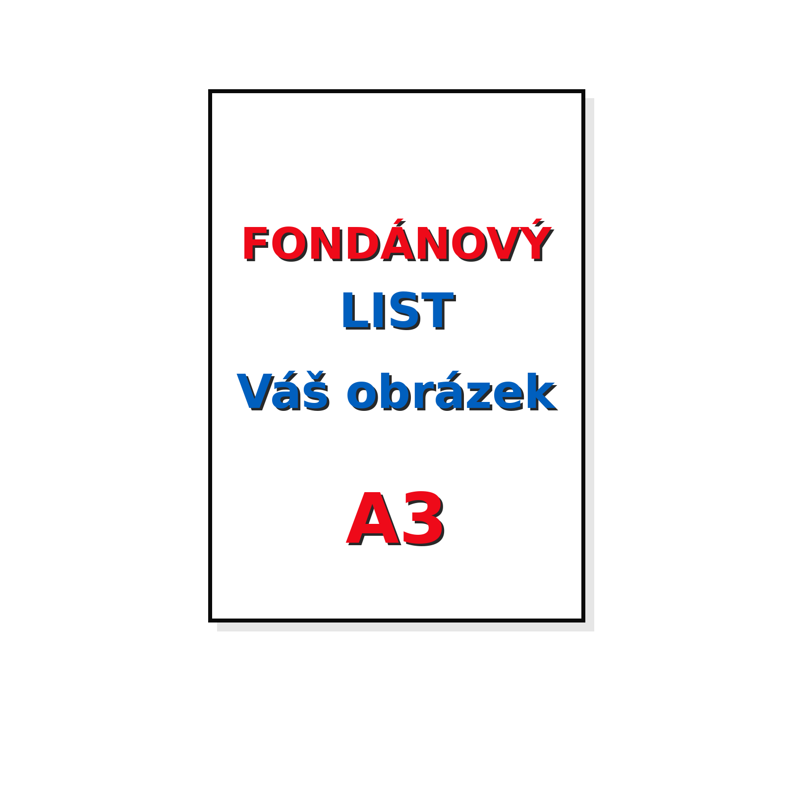 Fondánový list A3 bez výřezu > Bez grafických prací