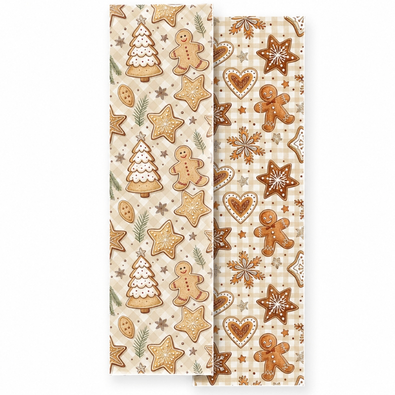 Podkladová kartička Perníčkové Vánoce na perníčky 24 × 6,5 cm – 10 ks
