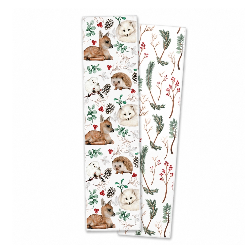 Podkladová kartička Vánoce v lese na perníčky 24 × 6,5 cm – 10 ks