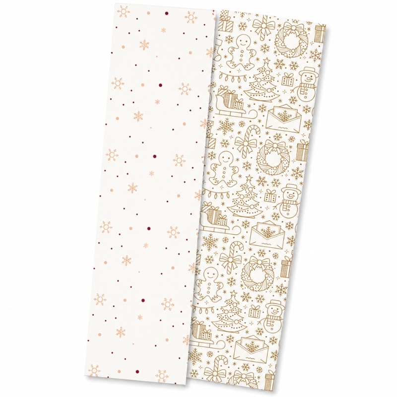 Podkladová kartička Kreslené Vánoce na perníčky 24 × 6,5 cm – 10 ks
