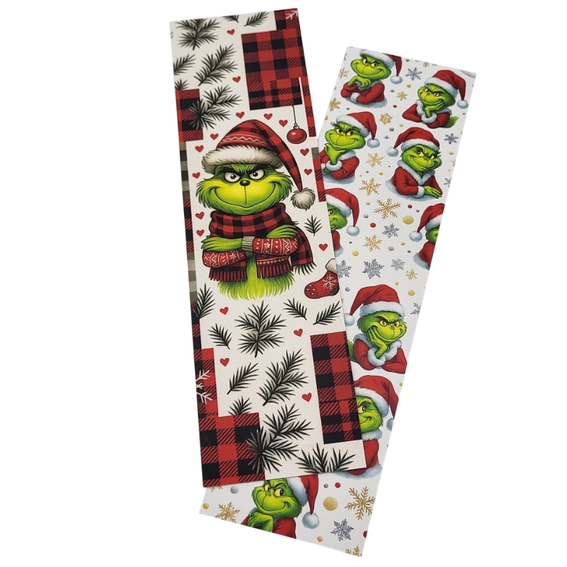Podkladová kartička Grinchovské Vánoce na perníčky 24 × 6,5 cm – 25 ks