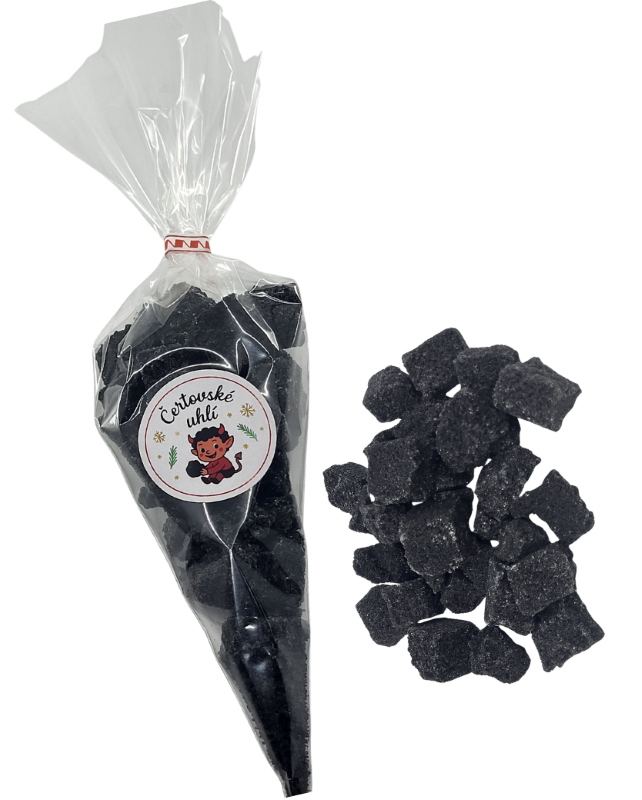Čertovské sladké uhlí s příchtí žvýkačková (100 g)