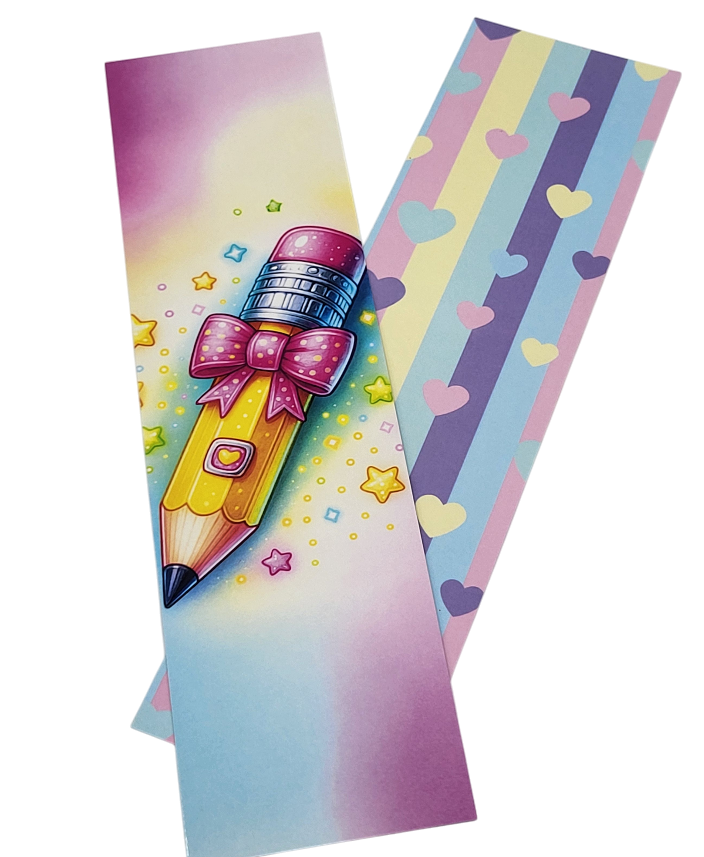 Kartička „Školní tužka žlutá“ 24 × 6,5 cm – 25 ks/balení