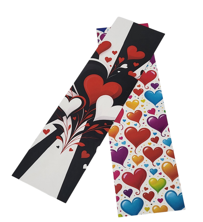 Kartička „Srdce“ 24 × 6,5 cm – 25 ks/balení