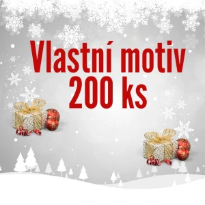 Adventní kalendář s vlastním motivem sada 200ks 