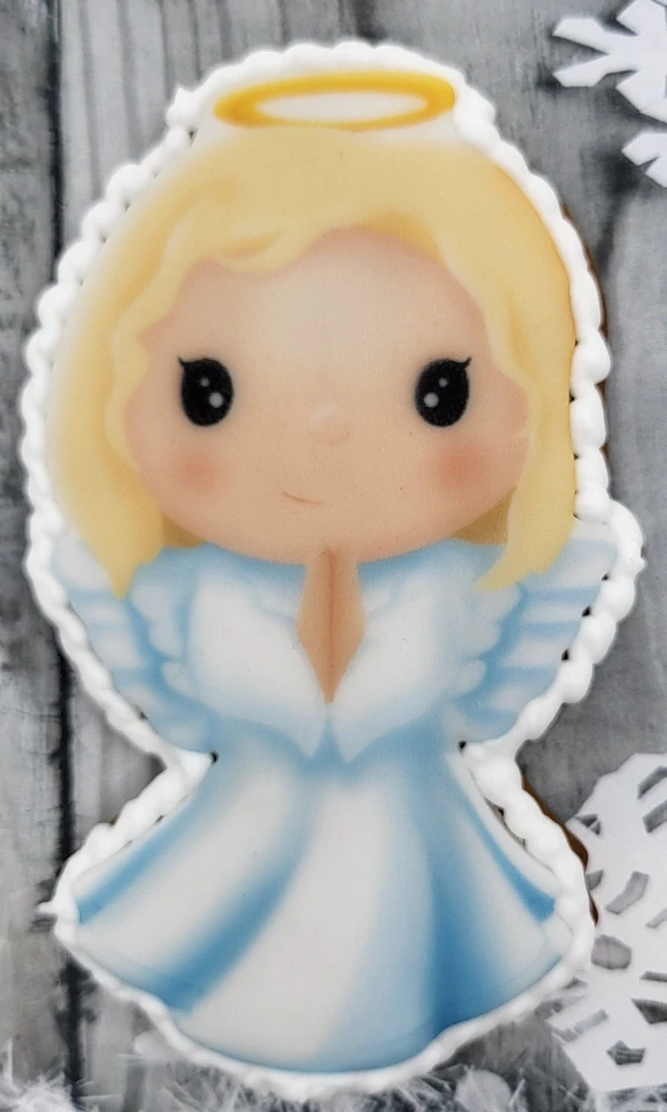 Fondánový list k vykrajovátku :¨"Andílek"   10x10 cm