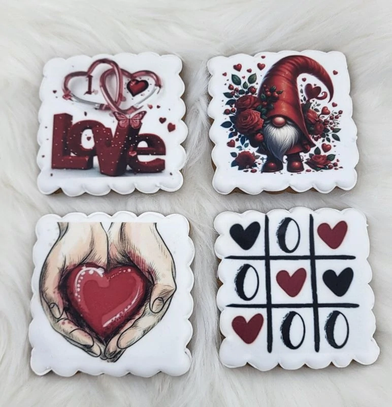 Perníčková sada "Valentýnská" 4ks/bal