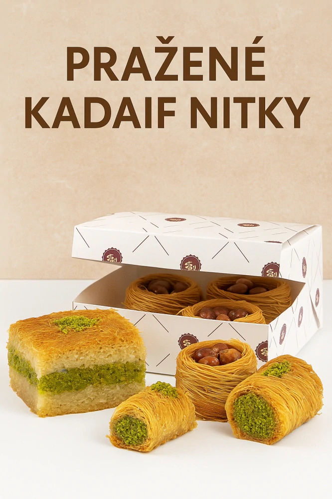Kadayif pražené nitky do dubajské čokolády 250 g, křupavá složka do dezertů