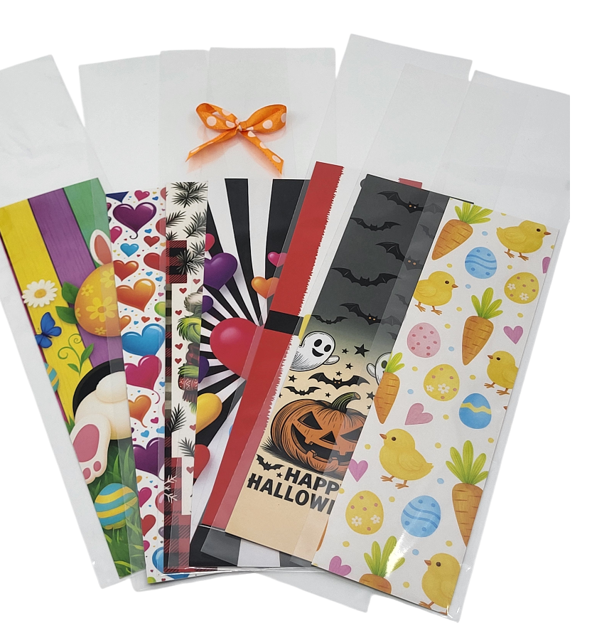 Celofánový PP sáček ke kartičkám 80x350 mm 50 µm 50 ks, potravinářský atest