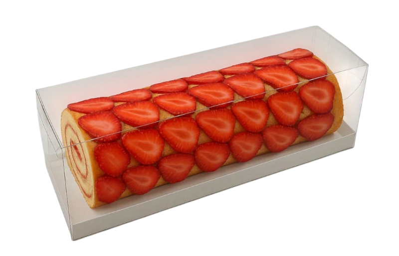 Krabička na roládu s průhledným víkem 35x10x14 cm