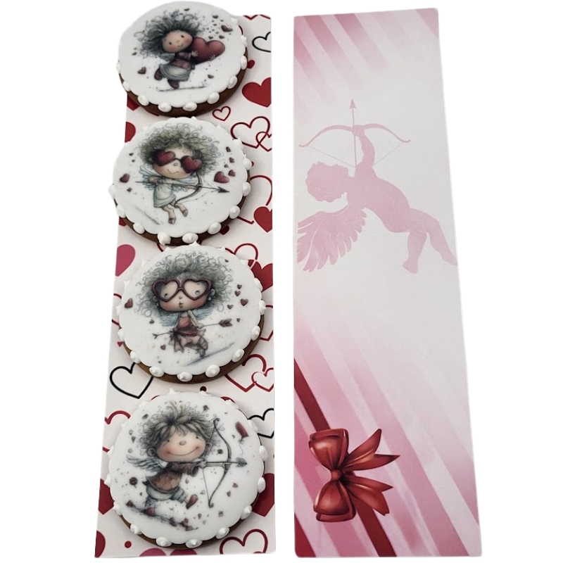 Kartička „ Valentýnský andílek" (24 × 6,5 cm)– 25 ks/balení