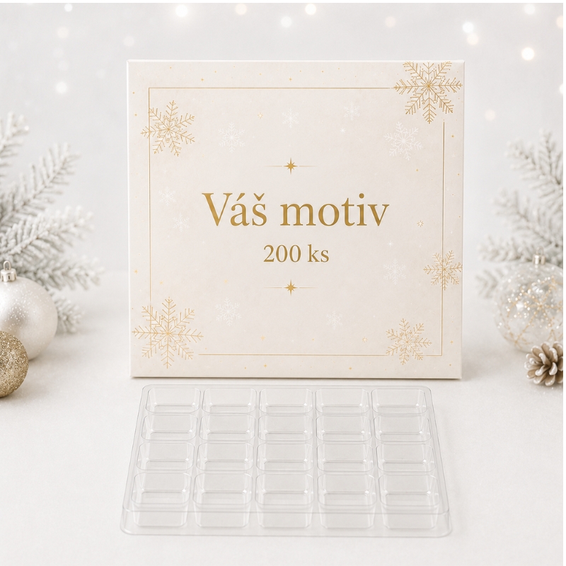 Adventní kalendář s vlastním motivem sada 200 ks