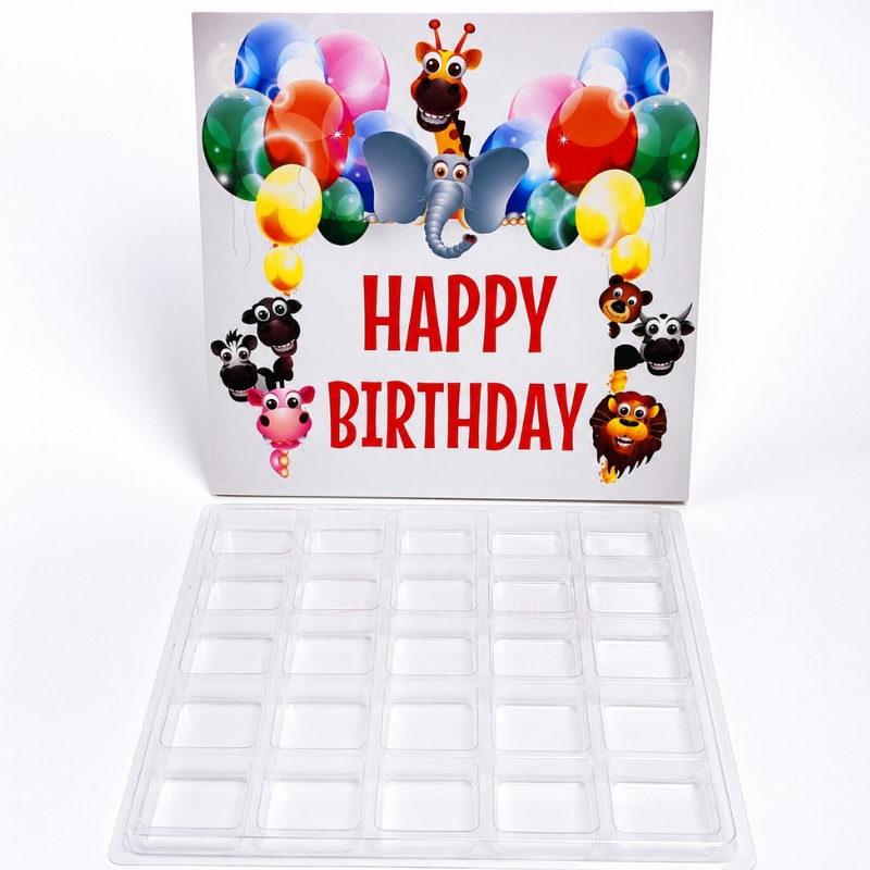 Dětský dárkový kalendář ZOO Happy Birthday 28 x 28 x 2 cm