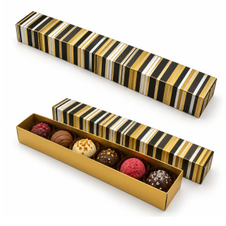 Dárková krabička Praline na pralinky a čokoládu 18 × 3,3 × 3,3 cm