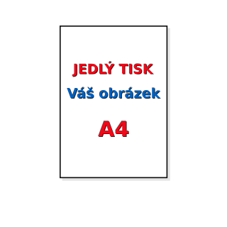 Jedlý tisk z vlastního obrázku A4 – fondánový nebo dekorační list