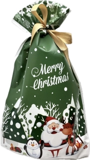Vánoční sáček s mašlí  23x33x6,5 cm