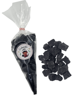 Čertovské sladké uhlí s příchtí  žvýkačková (100 g)