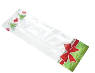 Celofánový sáček s potiskem "Mašle" 28x9x6cm