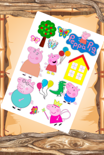 Fondánový  list A4 motiv "Peppa"    