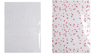 Dárkový celofánový sáček "Srdíčka"  13x18 cm cm