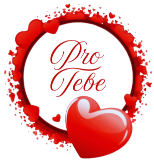 Samolepící etiketa " PRO TEBE II."  3,5 cm