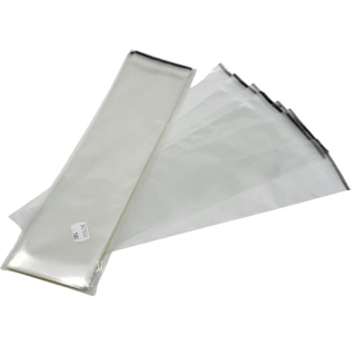 Celofánový PP sáček s lepící klopou ke kartičkám 80x320+30 mm 50 µm 50 ks potravinářský atest