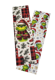 Kartička „Vánoční Grinch“ 24 × 6,5 cm – 25 ks/balení