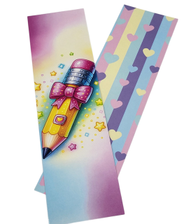 Kartička „Školní tužka žlutá“ 24 × 6,5 cm – 25 ks/balení