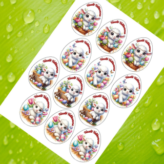 Velikonoční ovečka – vajíčka 7 cm (12 ks)