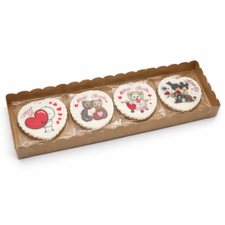 Krabička s průhledným víkem přírodní  25x10x2,5 cm