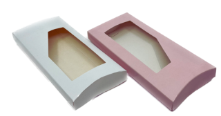 Krabička na čokoládu  bílá a růžová 16,5x8,5x1,7 cm