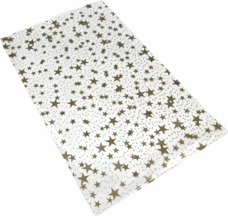 Dárkový celofánový sáček "Hvězdičky"  30x50 cm 1 ks