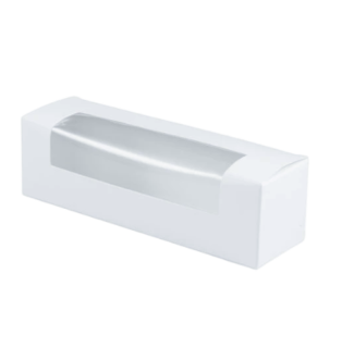 Krabička na makronky malá s průhledným okénkem  10x4,7x4,7 cm