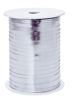 Stuha stříbrná metalická 5mm 225m
