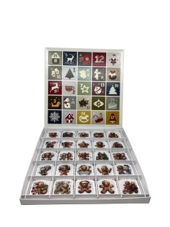 Adventní kalendář "Decentní" 28x28x2 cm