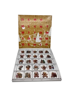 Adventní kalendář "Přírodní" 28x28x2 cm