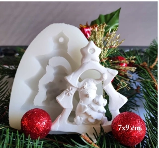 Silikonová forma "Ozdoba stromek" 7x9 cm