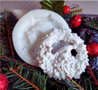 Silikonová forma "Santa" průměr 7,5 cm
