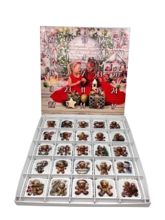 Adventní kalendář "Holčičky" 28x28x2 cm