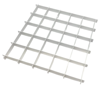 Mřížka do krabičky nebo kalendáře 28x28x2 cm na 25 políček 