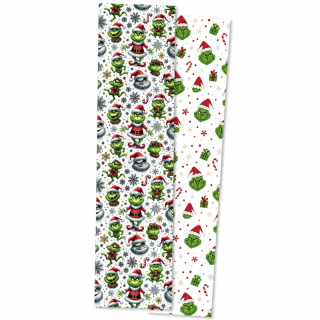 Podkladová kartička Grinchova nadílka na perníčky 24 × 6,5 cm – 10 ks