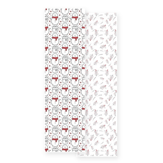 Podkladová kartička Zimní sněhuláčkové kouzlo na perníčky 24 × 6,5 cm – 10 ks